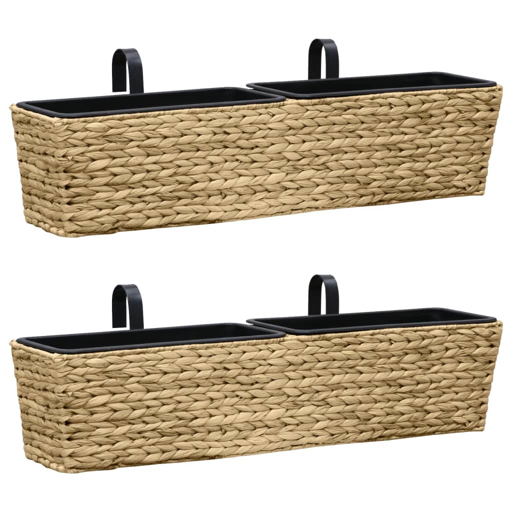 foto del prodotto fioriere da giardino 2 pz in giacinto intrecciato cod mxl 67324