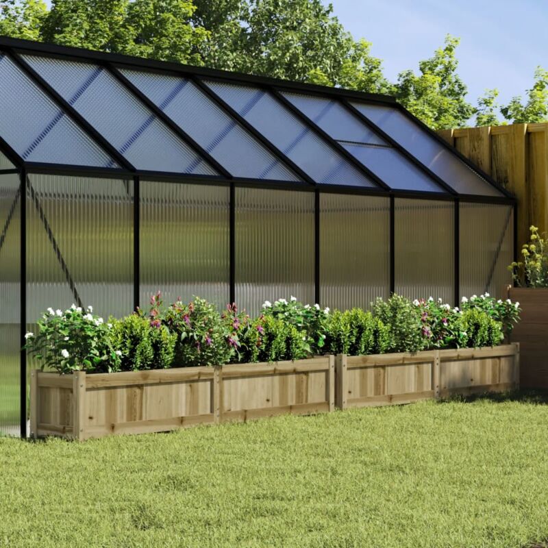 foto del prodotto fioriere da giardino 2 pz in legno di pino impregnato vidaxl