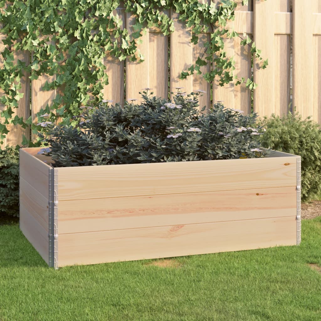 foto del prodotto fioriere rialzate 3 pz 100x150 cm in legno massello di pino cod mxl 67199