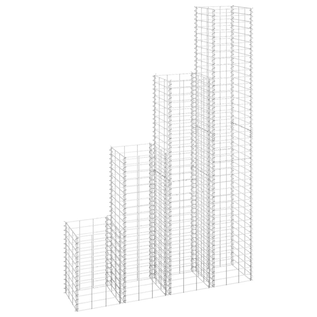 foto del prodotto fioriere rialzate gabbione 4 pz 30x30x50 100 150 200 cm ferro