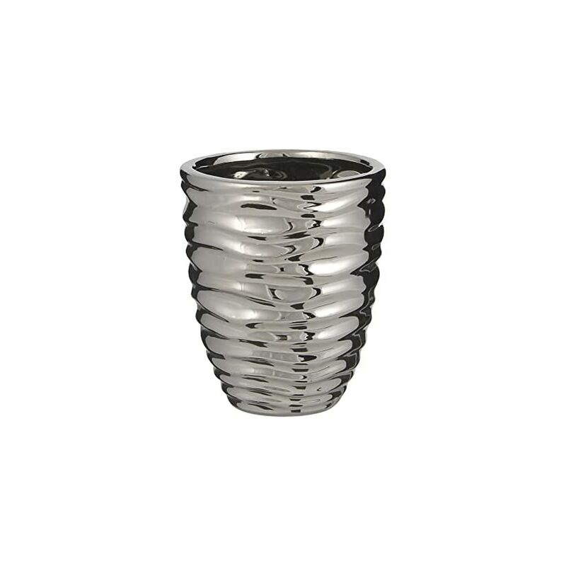 foto del prodotto fioriere rotonde assortite per orchidee argento 13,5x15,5cm
