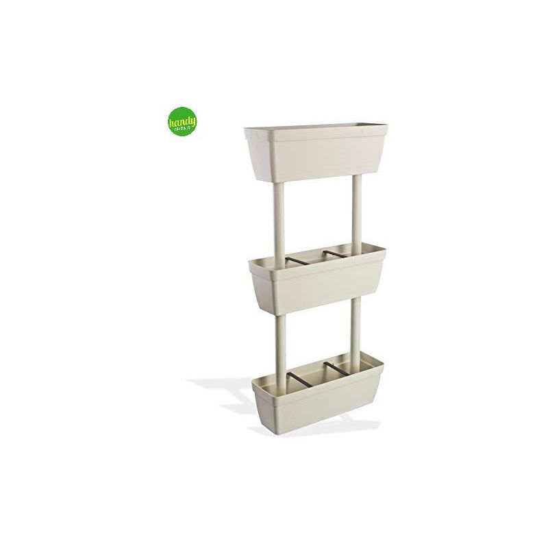 foto del prodotto fioriere verticali kit bianco 50x17 cm