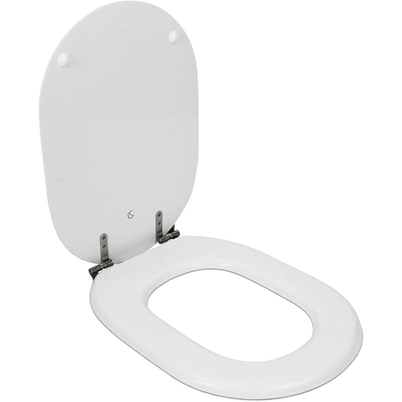 foto del prodotto fiorile, copriwater avvolgente compatibile con chiusura normale, cerniere in acciaio, t628701, bianco ideal standard