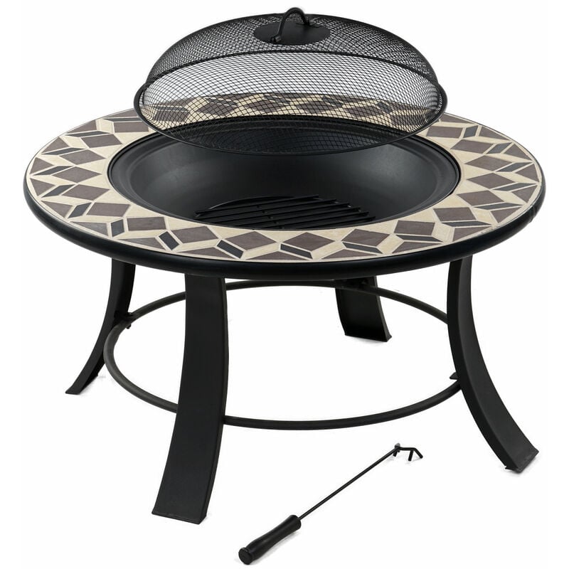 foto del prodotto fire bowl 75 cm focolare con parascintille e attizzatoio bbq toro
