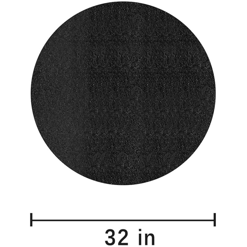 foto del prodotto fire mat fire mat outdoor furnace brazier insulation mat black round fire retardant 32 inch