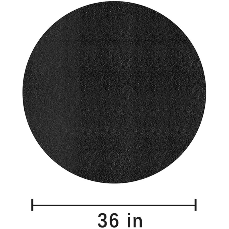 foto del prodotto fire mat fire mat outdoor furnace brazier insulation mat black round fire retardant 36 inch