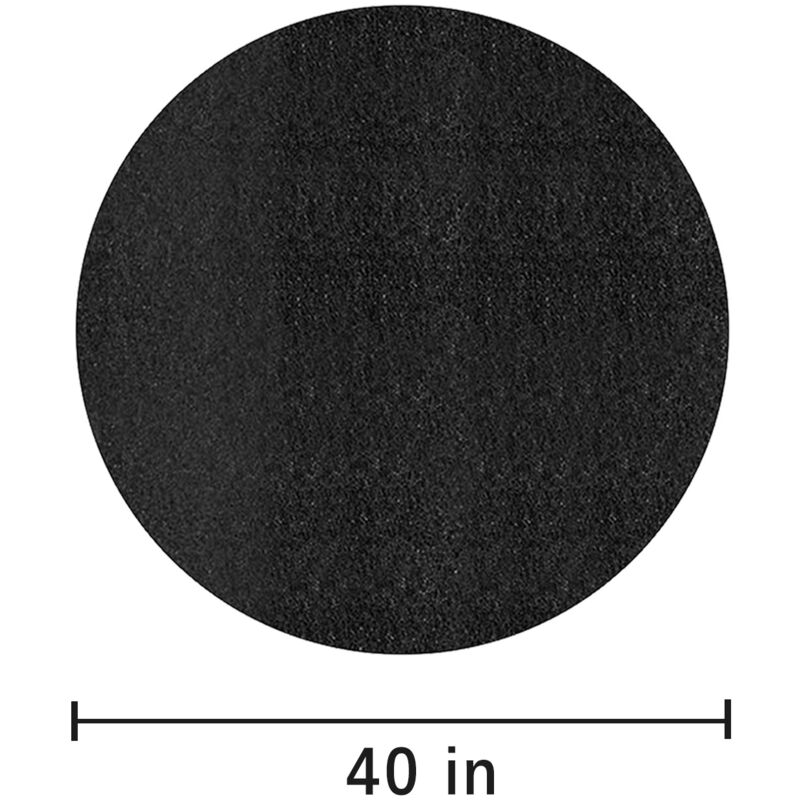 foto del prodotto fire mat fire mat outdoor furnace brazier insulation mat black round fire retardant 40 inch