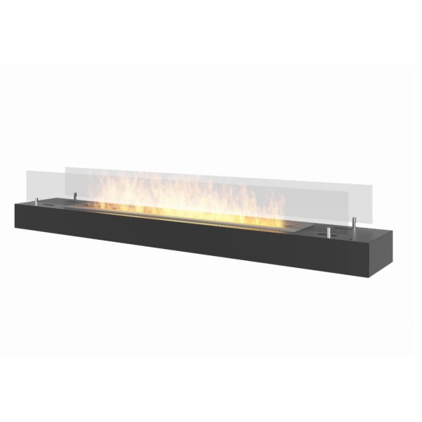 foto del prodotto firebox 120 - biocamino freestanding inserto a bioetanolo da appoggio nero - con vetro