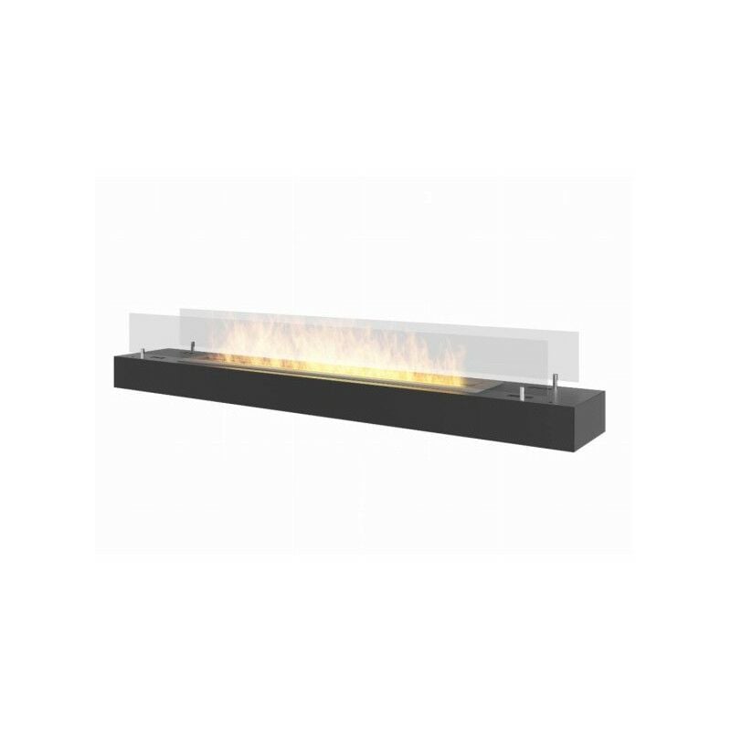 foto del prodotto firebox 120 biocamino freestanding inserto a bioetanolo da appoggio nero con vetro protettivo
