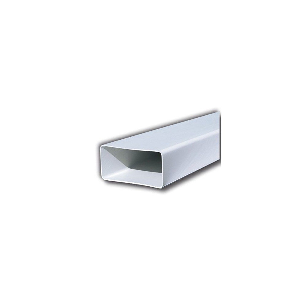 foto del prodotto first 120x60mm da 1,5mt tubo rettangolare bianco mm in abs per aerazione cappa