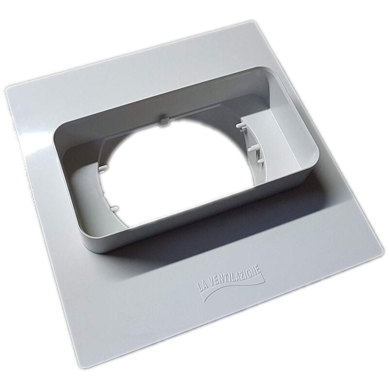 foto del prodotto first da 100 a 120x60mm placca per passaggio a muro per tubi aerazione cappa