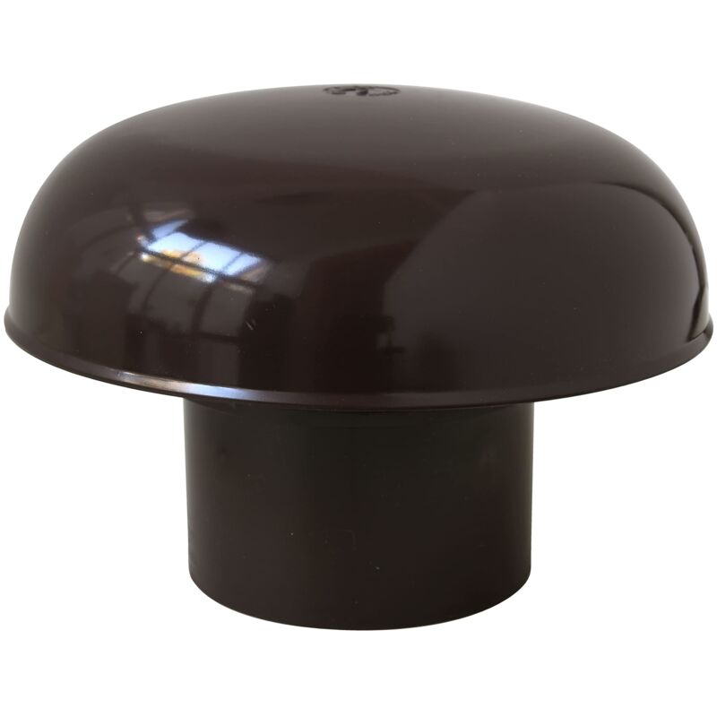 foto del prodotto first plast cdv80m cappello di ventilazione testa esalatore, senza rete, marrone, diametro interno 80 mm
