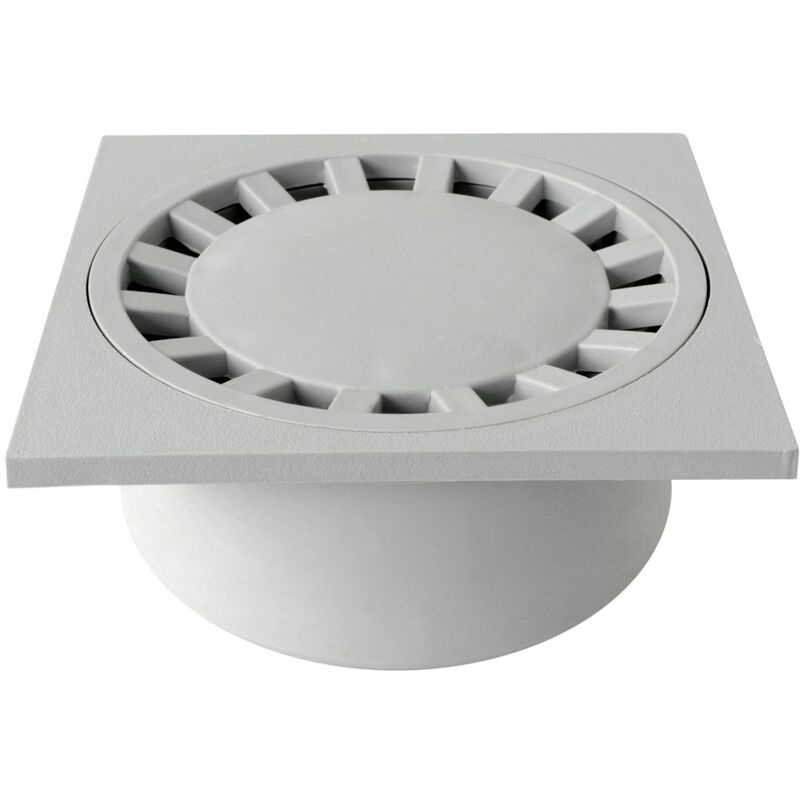 foto del prodotto first plast chpp20g chiusino sifonato in polipropilene, grigio, 200x200 mm