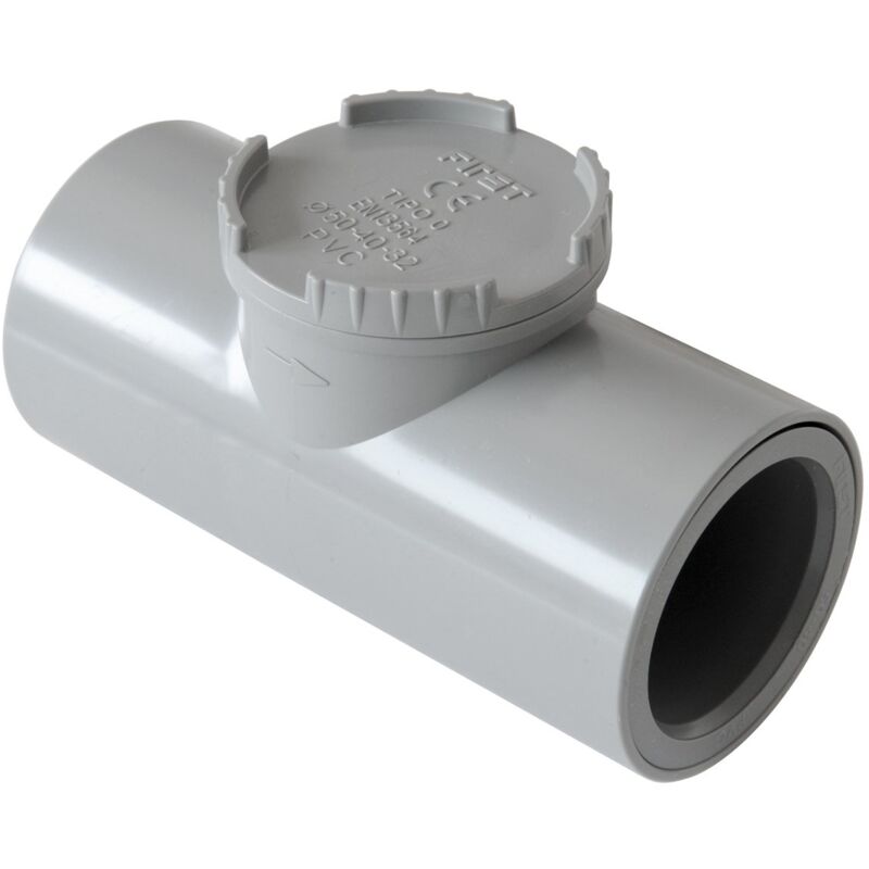 foto del prodotto first plast nrc40g valvola antiritorno in pvc ad incollaggio, grigio, 40 mm