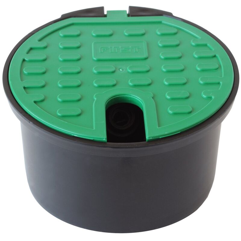 foto del prodotto first plast pza200 pozzetto da giardino con valvola antigelo, nero verde, 200 mm