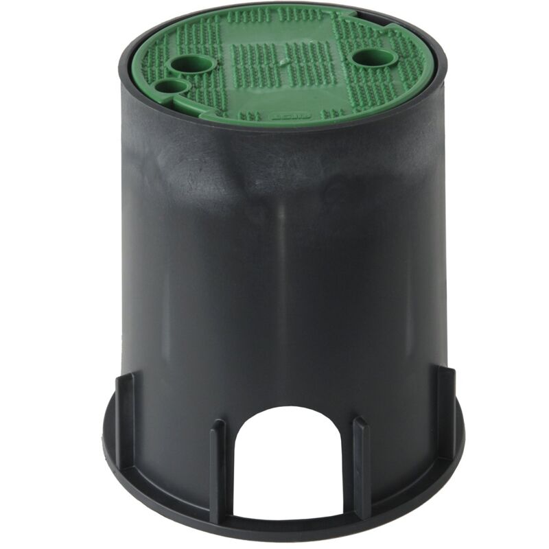 foto del prodotto first plast pzcrp17v pozzetto da giardino con coperchio pedonabile, nero verde, 170 mm