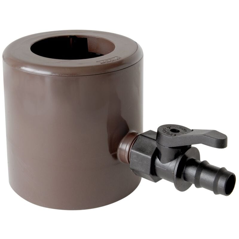 foto del prodotto first plast rapf186m recuperatore acqua piovana con parafoglie e valvola portagomma, marrone
