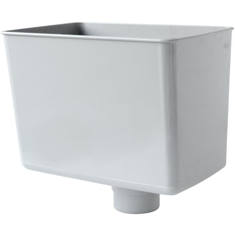 foto del prodotto first plast rcr080n raccoglitore pluviale rettangolare, grigio, 80 mm