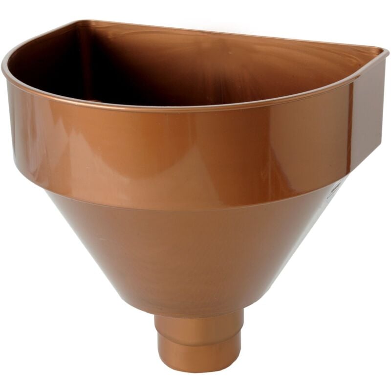 foto del prodotto first plast rct080r raccoglitore pluviale tondo, effetto ramato, 80 mm