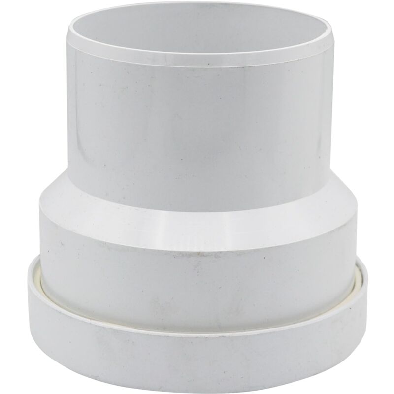 foto del prodotto first plast tpga tronchetto di tubo 100 mm in pvc per wc con attacchi m f. colore bianco