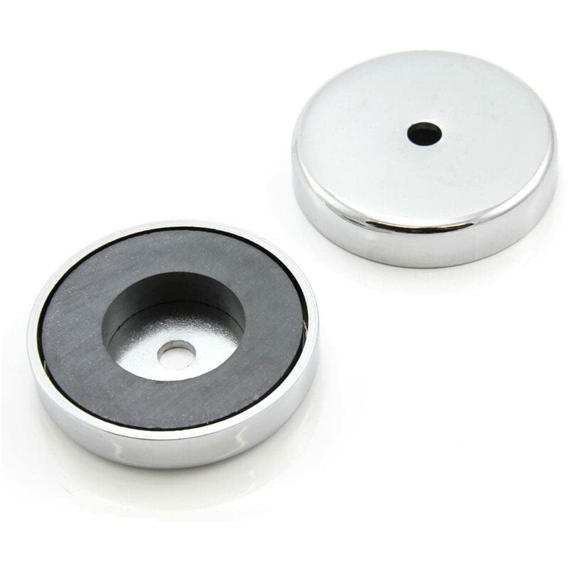 foto del prodotto first4magnets calamita con ferrite, 0,45 kg, color argento, 50 x 10 x 8,5 mm