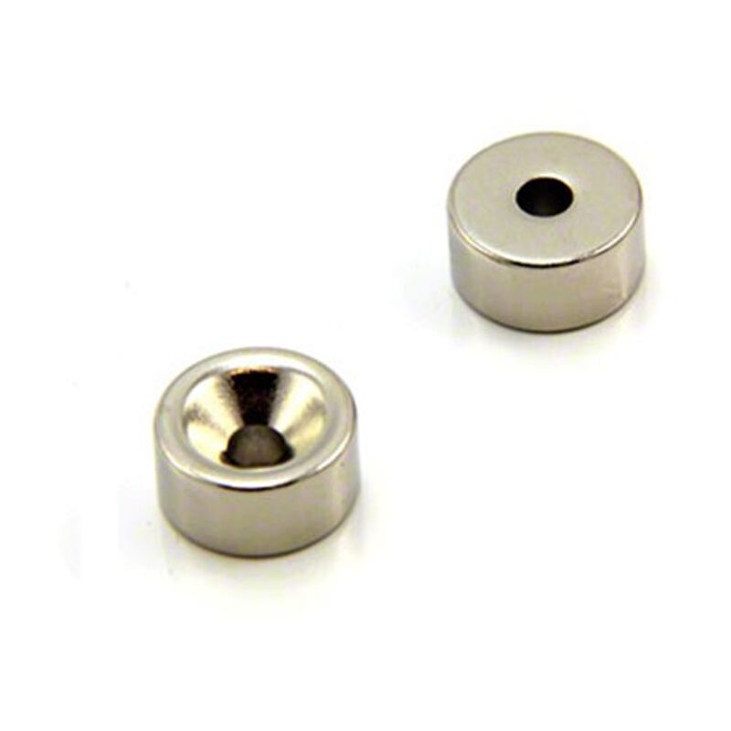 foto del prodotto first4magnets, f317n 2, f317n 2 15 diametro di spessore x 7,5 mm e 4,2 millimetri al neodimio testa svasata magnetica con 5,7 kg forza di tenuta 2