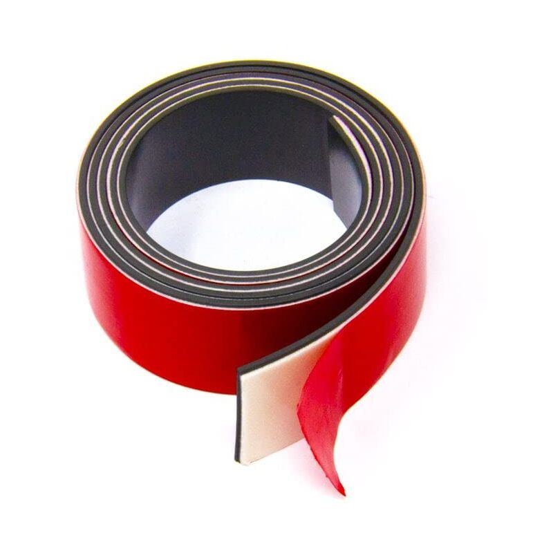 foto del prodotto first4magnets f4mf25bf da 1 schiuma colla nastro magnetico spessi polarit b, 1 m di lunghezza, metallo, argento, larghezza 25 mm x 2,5 mm