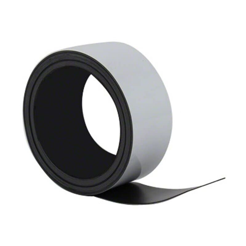 foto del prodotto first4magnetstm first4magnets fml505gw 1 rotolo magnetico flessibile con superficie lucida bianca scrivibile e cancellabile, 50 x 0,76 mm x 5 m
