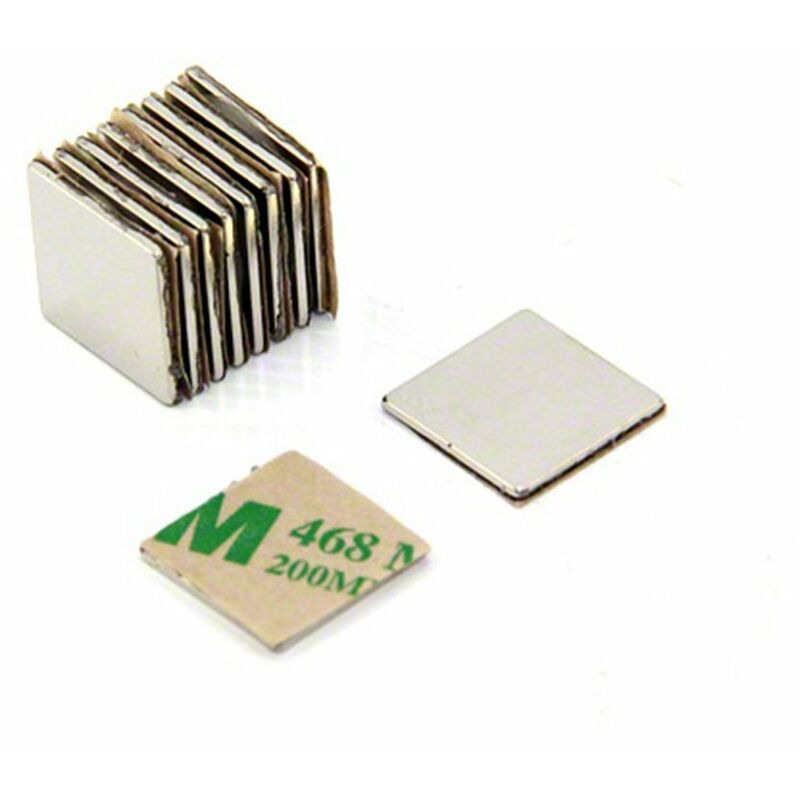 foto del prodotto first4magnetstm magnete neodimio n42 adesivo per arti, artigianato, produzione di modelli, fai da te, hobby, ufficio e casa 15mm x 15mm x 1mm