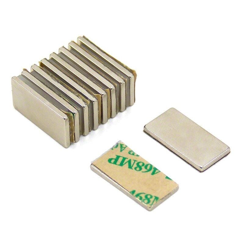 foto del prodotto first4magnetstm magnete neodimio n42 adesivo per arti, artigianato, produzione di modelli, fai da te, hobby, ufficio e casa 20mm x 10mm x 1,5mm
