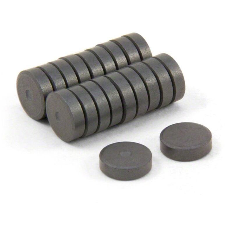 foto del prodotto first4magnetstm - magneti ferrite y10 per arti, mestieri, produzione di modelli, fai -da -te e hobby - 10mm dia x 3mm di spessore - 0,145kg di tiro - pacco di 20