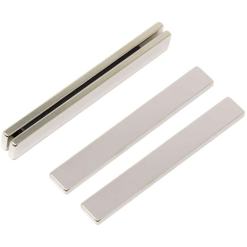 foto del prodotto first4magnetstm n42 magneta neodimio per arti, mestieri, produzione di modelli, fai da te, hobby, ufficio e casa 75mm x 10mm x 3mm di spessore