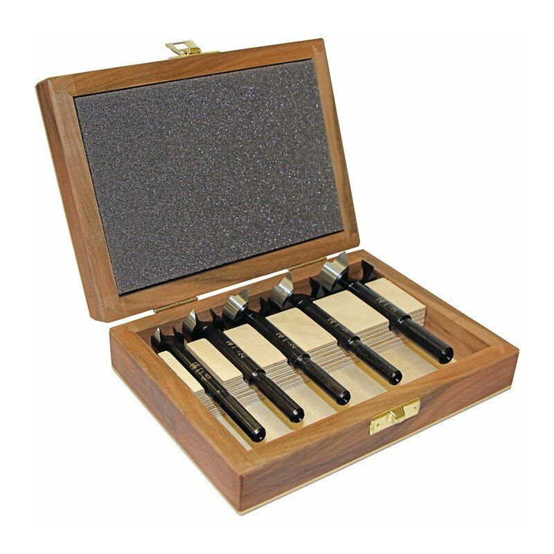 foto del prodotto fisch tools set punte forstner black shark 5 pezzi d.15.20.25.30.35mm