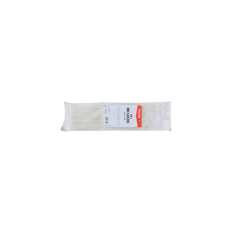foto del prodotto fischer 100 pz fascette per cablaggio in nylon 3.6 x 200 mm fisch