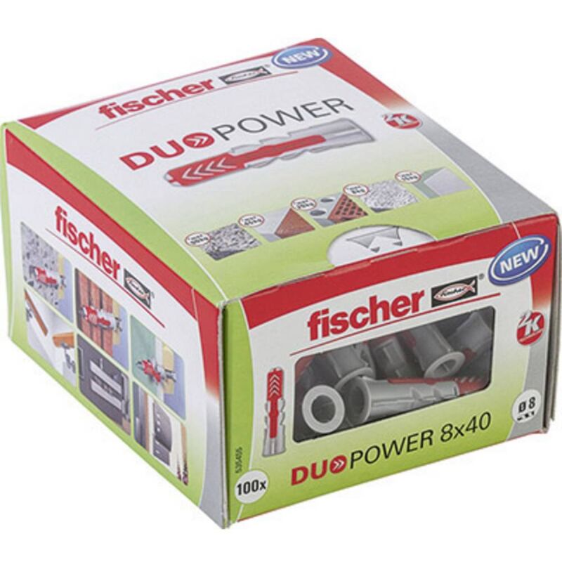 foto del prodotto fischer 535455 duopower 8x40 ld tassello a 2 componenti 40 mm 8 mm 100 pz.