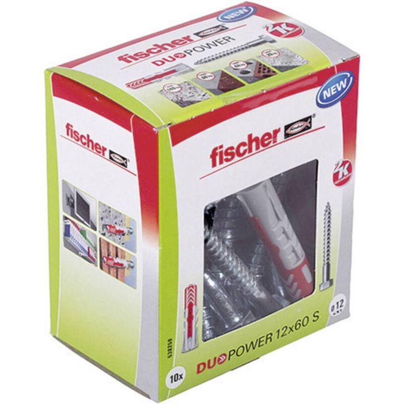 foto del prodotto fischer 538258 duopower 12x60 s ld tassello a 2 componenti 60 mm 12 mm 10 pz.