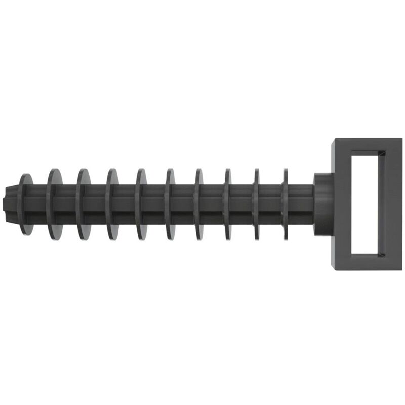 foto del prodotto fischer 545787 tasselli per fascette, nero, bis 9,5 breit x 3 hoch