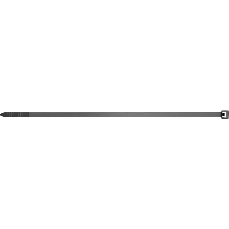 foto del prodotto fischer 69367 ubn fascetta per cavi 250 mm 4.80 mm nero stabilizzato ai raggi uv 100 pz.