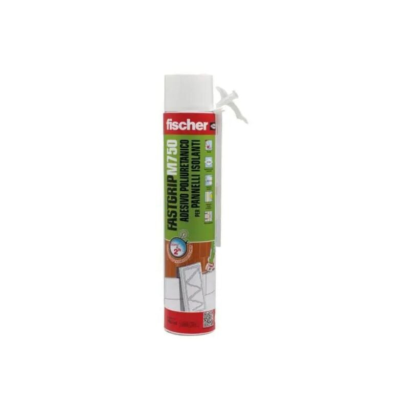 foto del prodotto fischer adesivo poliuretanico manuale per incollaggio di pannelli isolanti,lastre in cartongesso e piatti doccia modello fastgrip m750 750 ml