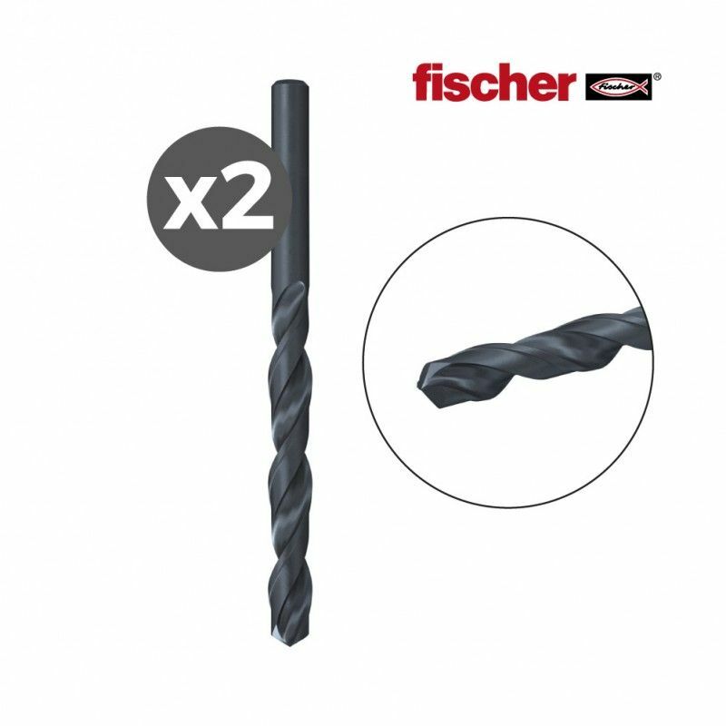 foto del prodotto fischer confezione 2 punte per metallo hss r din338 1,5x18 40 2k 530404
