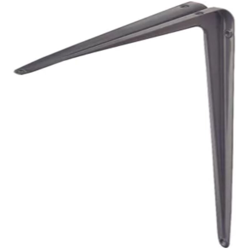 foto del prodotto fischer coppia reggimensole nervate per arredo casa 125x150mm colore grigio