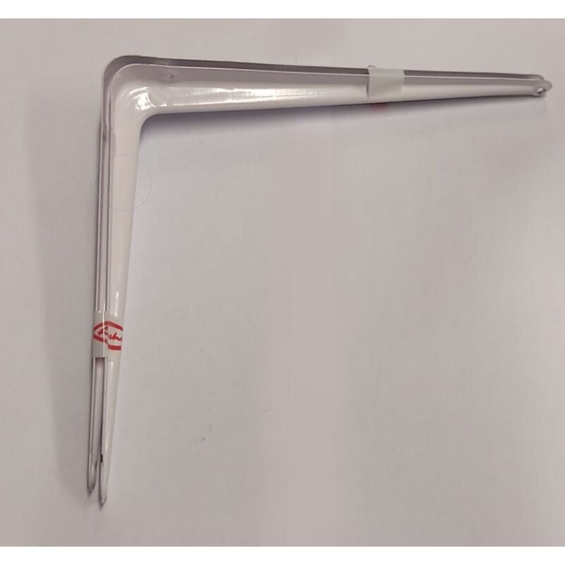 foto del prodotto fischer coppia reggimensole nervate per arredo casa 250x250mm colore bianco