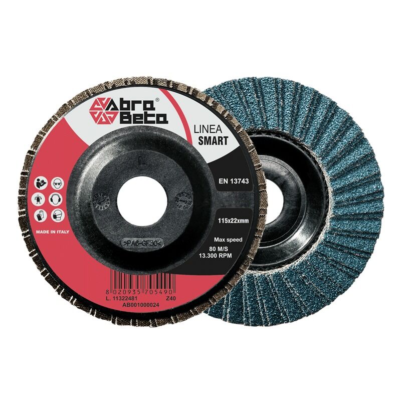 foto del prodotto fischer disco lamellare zinconio mm.115 g.80 pvc