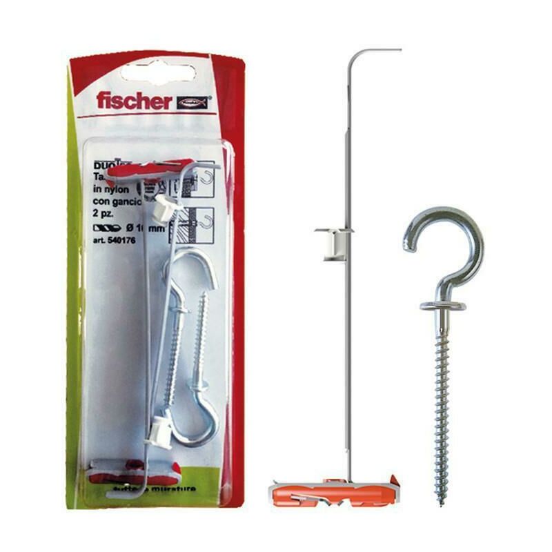 foto del prodotto fischer duotec 10 r k it fissaggio basculante in nylon con occhiolo aperto duotec r k