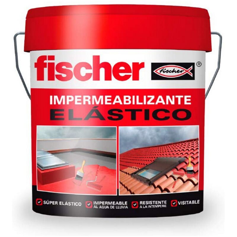 foto del prodotto fischer elastico impermeabilizzante rosso 4l 547157