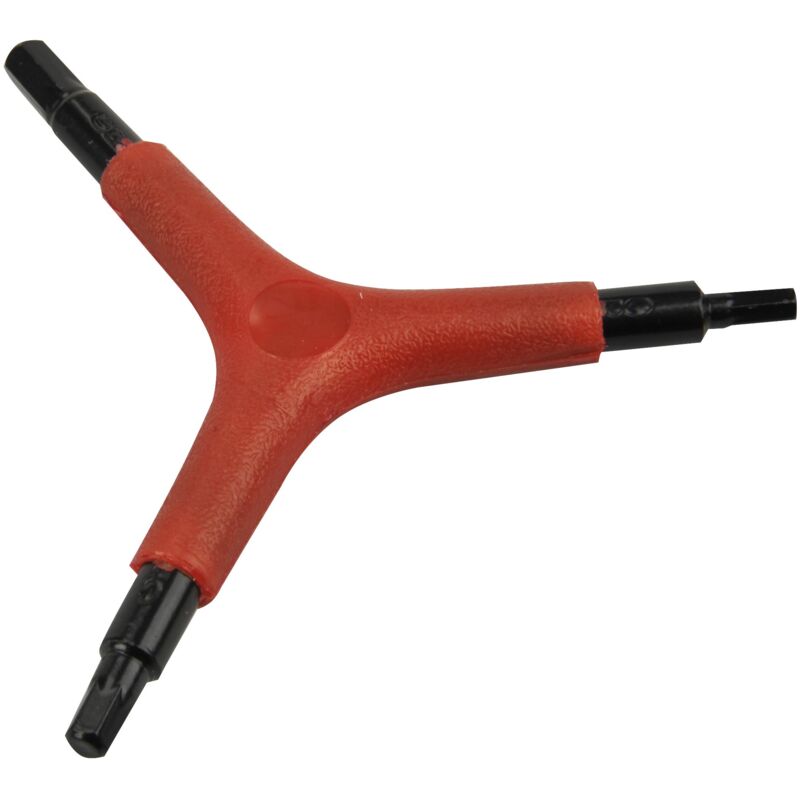 foto del prodotto fischer fahrrad fischer tre braccio della chiave a brugola, arancione metallizzato, one size