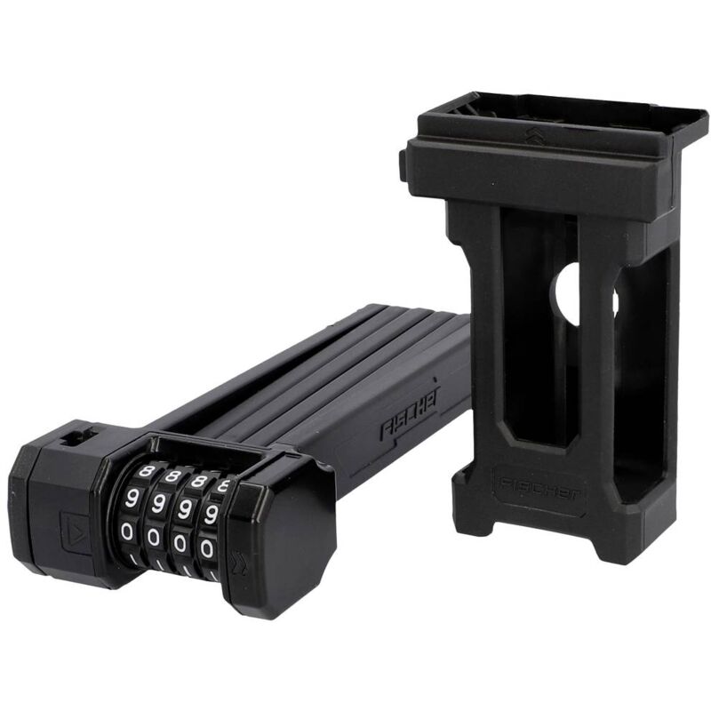 foto del prodotto fischer fahrrad protec fn85 lucchetto pieghevole nero