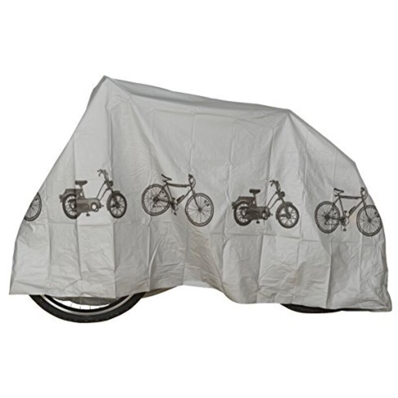 foto del prodotto fischer fahrrad telo copribici integrale argento