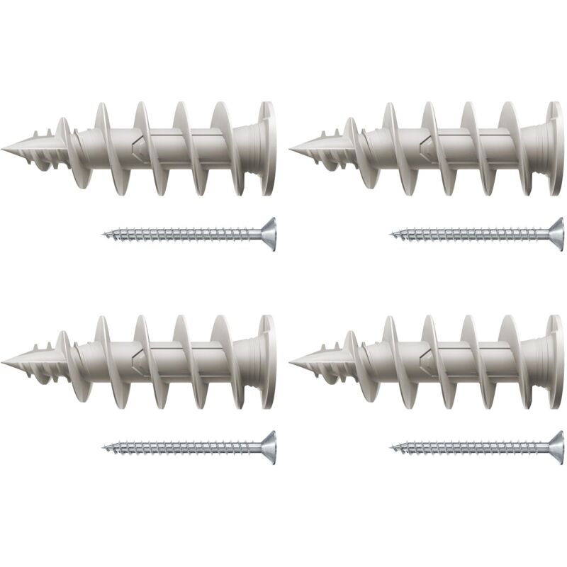 foto del prodotto fischer fid ii 50 mm, 4x tasselli con vite per cappotto, isolanti, per fissaggio carichi leggeri, 573823
