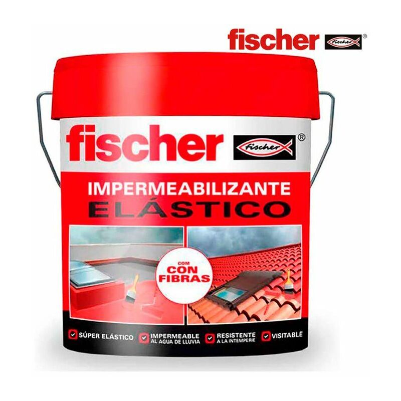 foto del prodotto fischer impermeabilizzante rosso con fibre 15l 547152